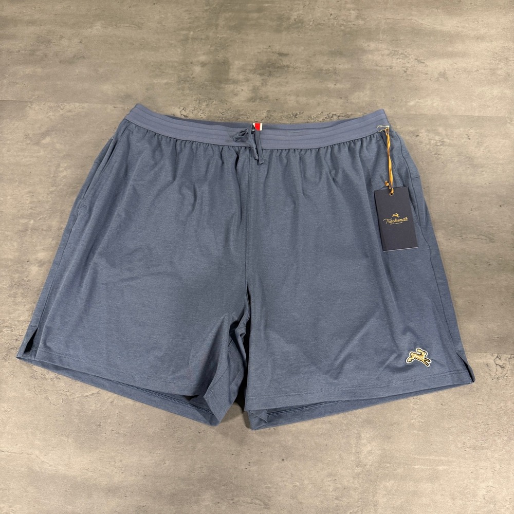 Tracksmith Session Shorts Mens XXL Italian Lined Bering Sea Blue Running NEW $85